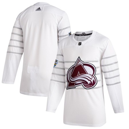 Colorado Avalanche Blank Wit Adidas 2020 NHL All-Star Authentic Shirt - Mannen